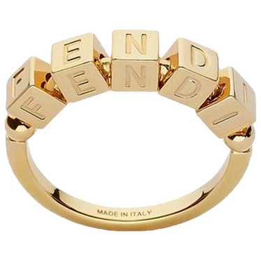 Fendi Ff leather bracelet