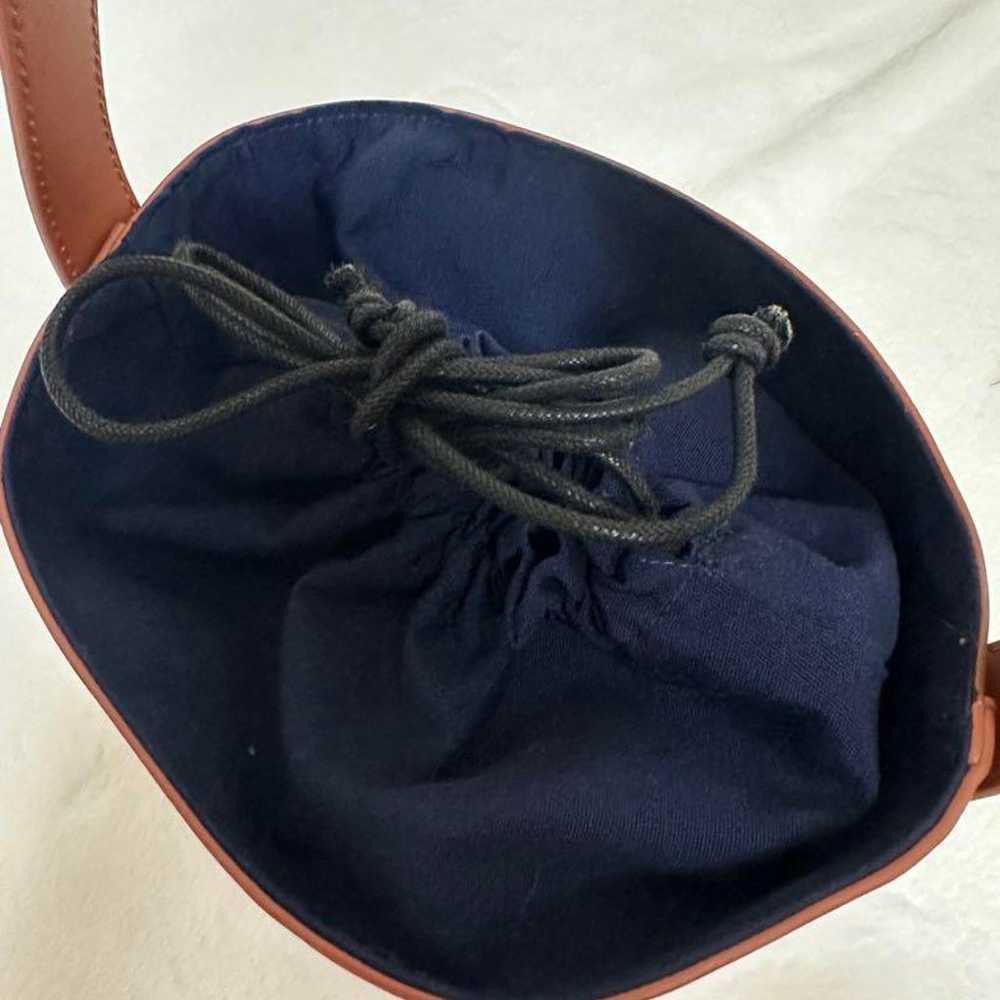 Plantation☆Natural Leather Drawstring Shoulder Ba… - image 6