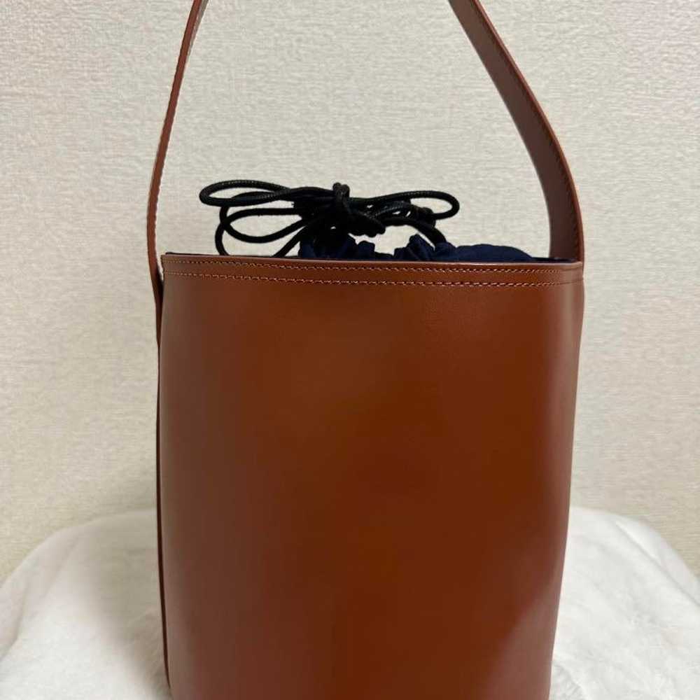 Plantation☆Natural Leather Drawstring Shoulder Ba… - image 8