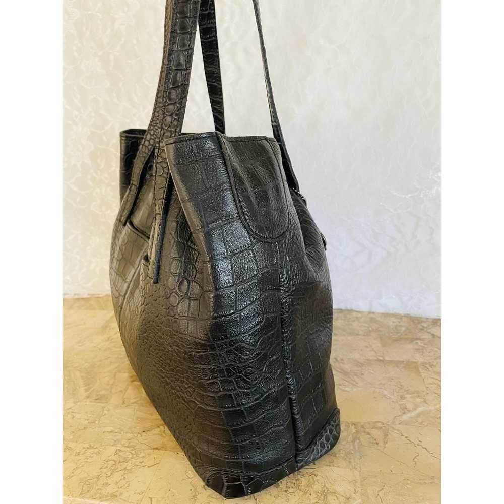 Patricia Nash Large tassel black poppy tote, duff… - image 5