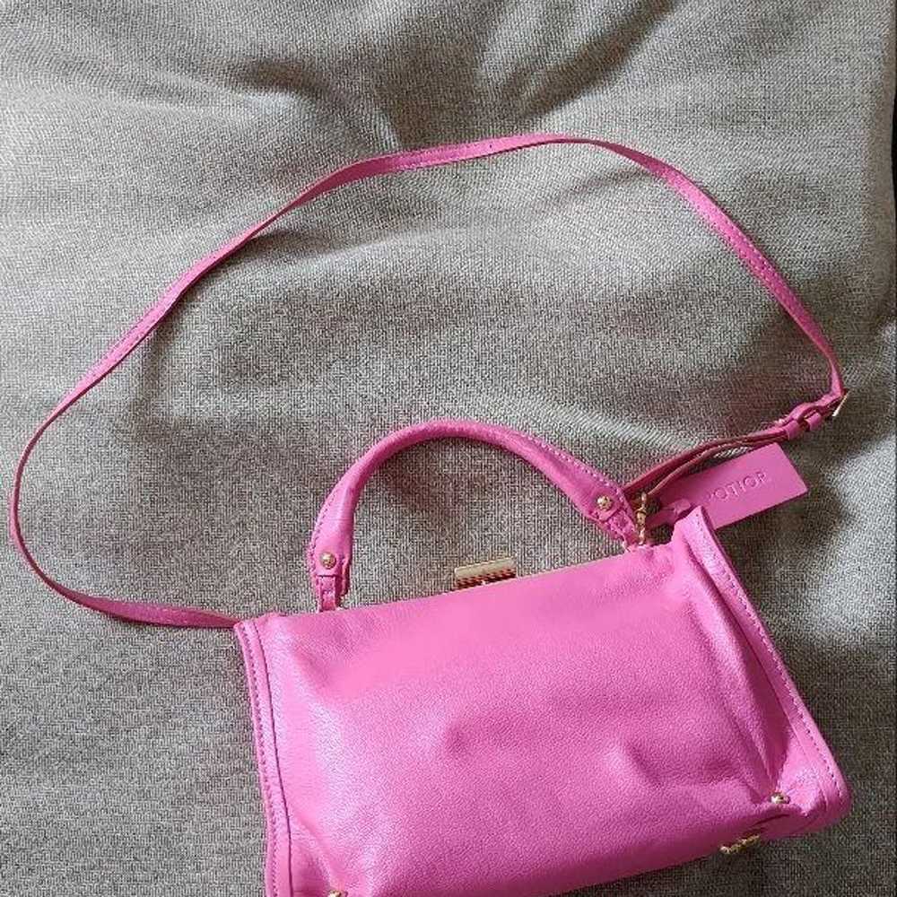 Potior Shoulder Bag Handbag Genuine Leather Pink … - image 1