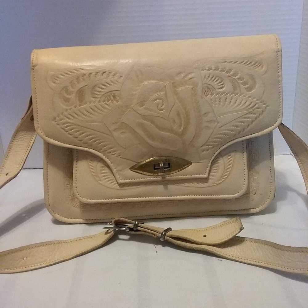 Vintage Leather Handmade Flores Bag - image 1