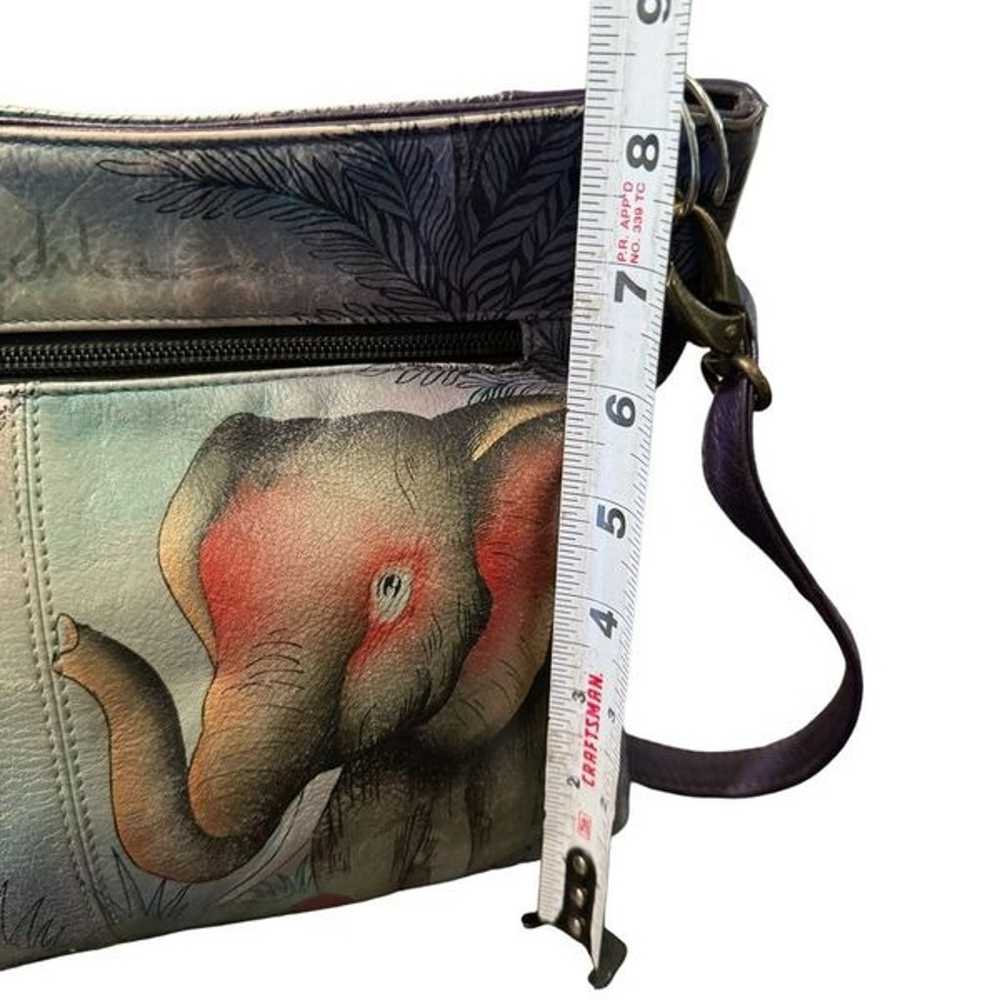 ANUSCHKA ELEPHANT FAMILY HAND PAINTED LEATHER sho… - image 7