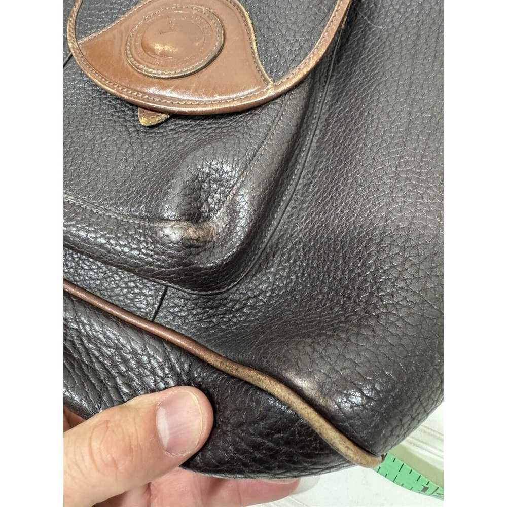 Vintage Dooney & Bourke Black Leather Sling Bag B… - image 7