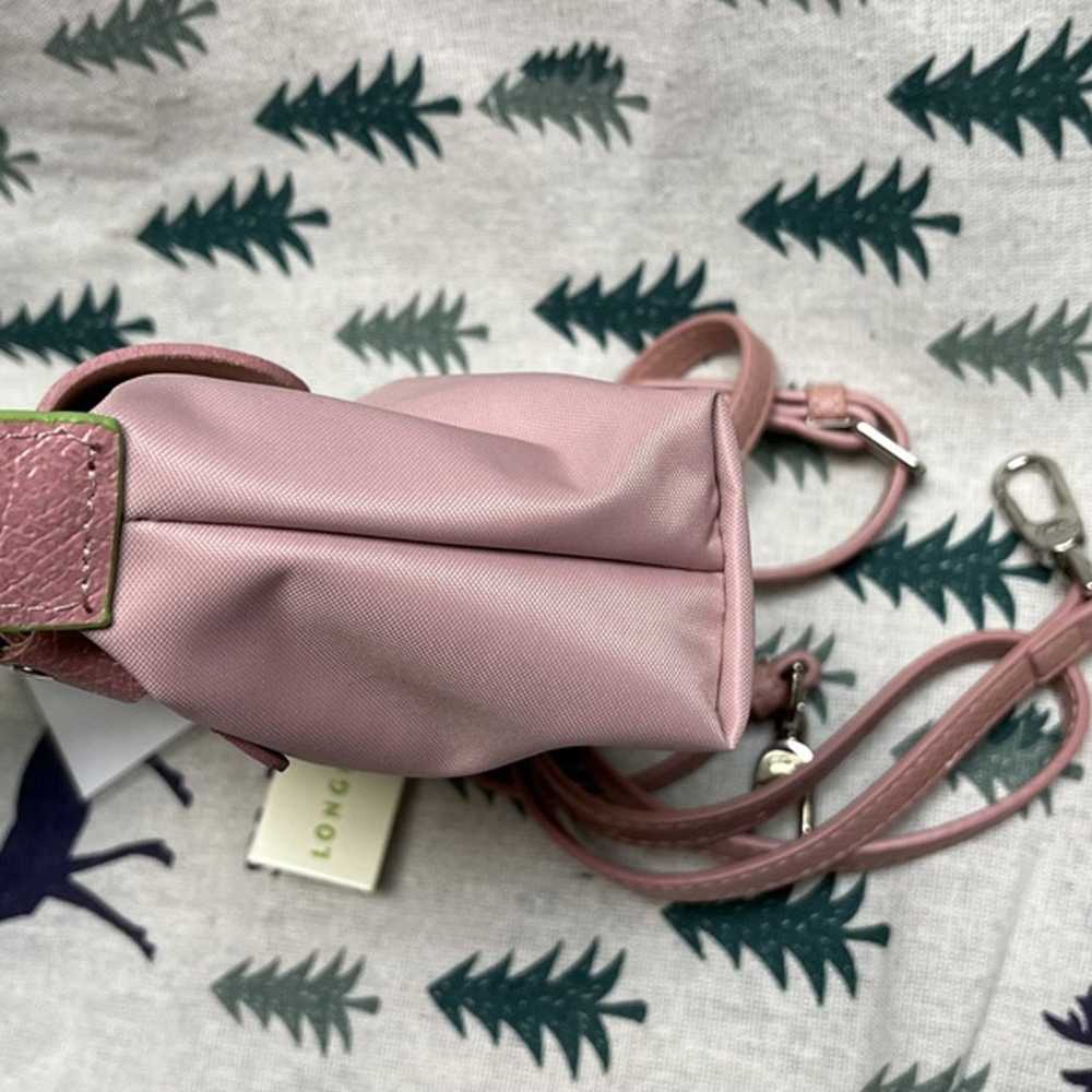 Light pink handbag with crossbody strap - image 3