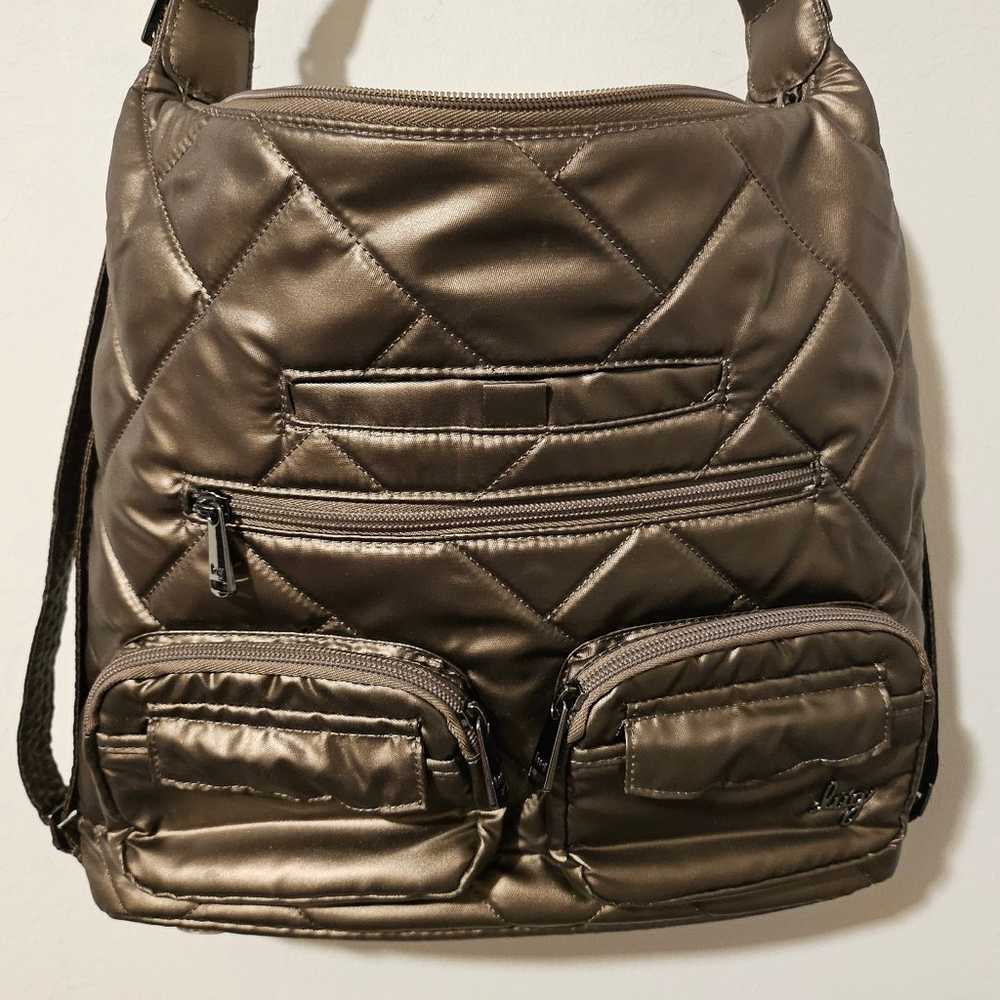 LUG - Zipliner 2 Convertible Hobo Bag (Metallic W… - image 11