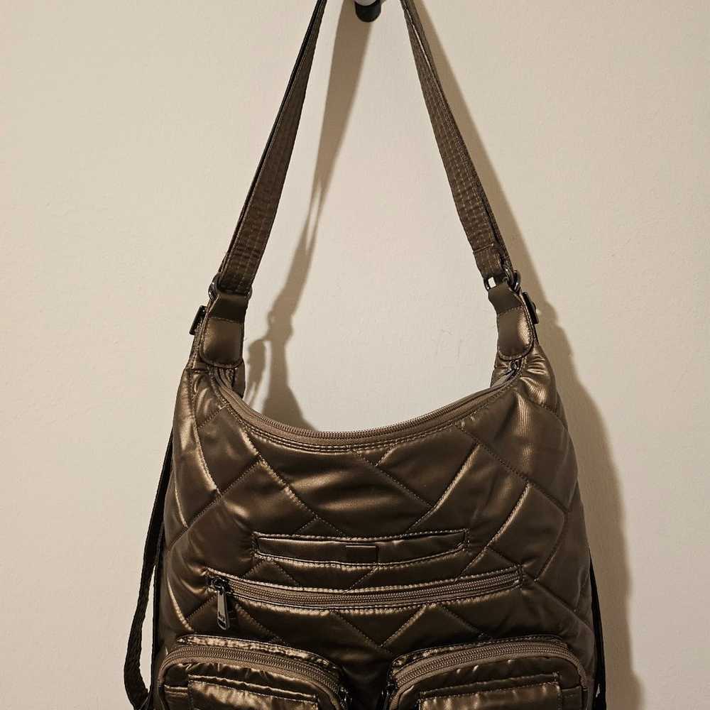 LUG - Zipliner 2 Convertible Hobo Bag (Metallic W… - image 1