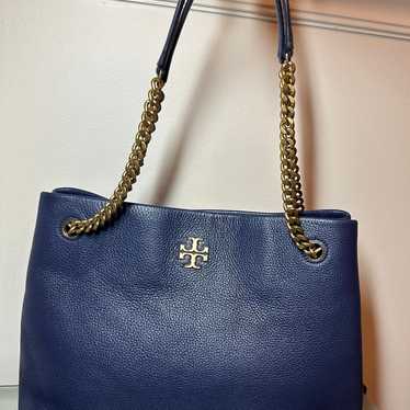 Tory Burch blue leather handbag - image 1