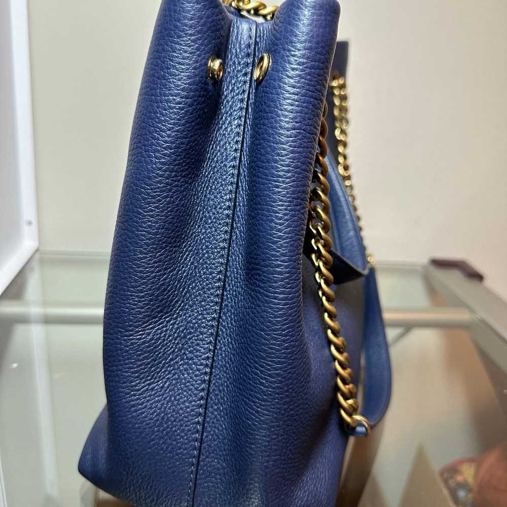 Tory Burch blue leather handbag - image 4