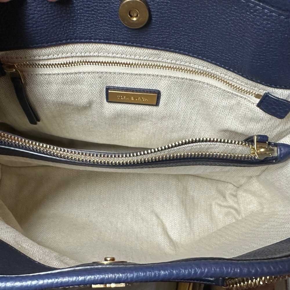 Tory Burch blue leather handbag - image 7