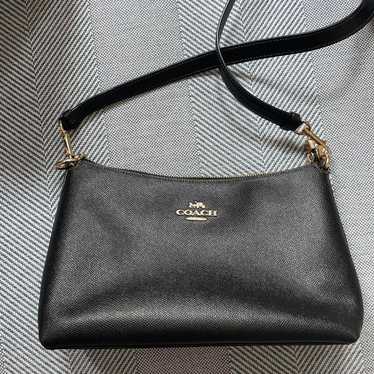 COACH Black Leather Shoulder Bag