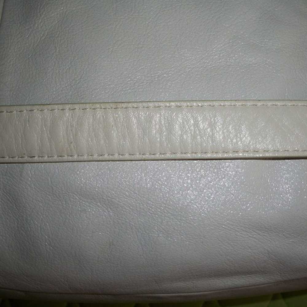 Coach Poppy Leather Ivory Crossbody/Double Handle… - image 12