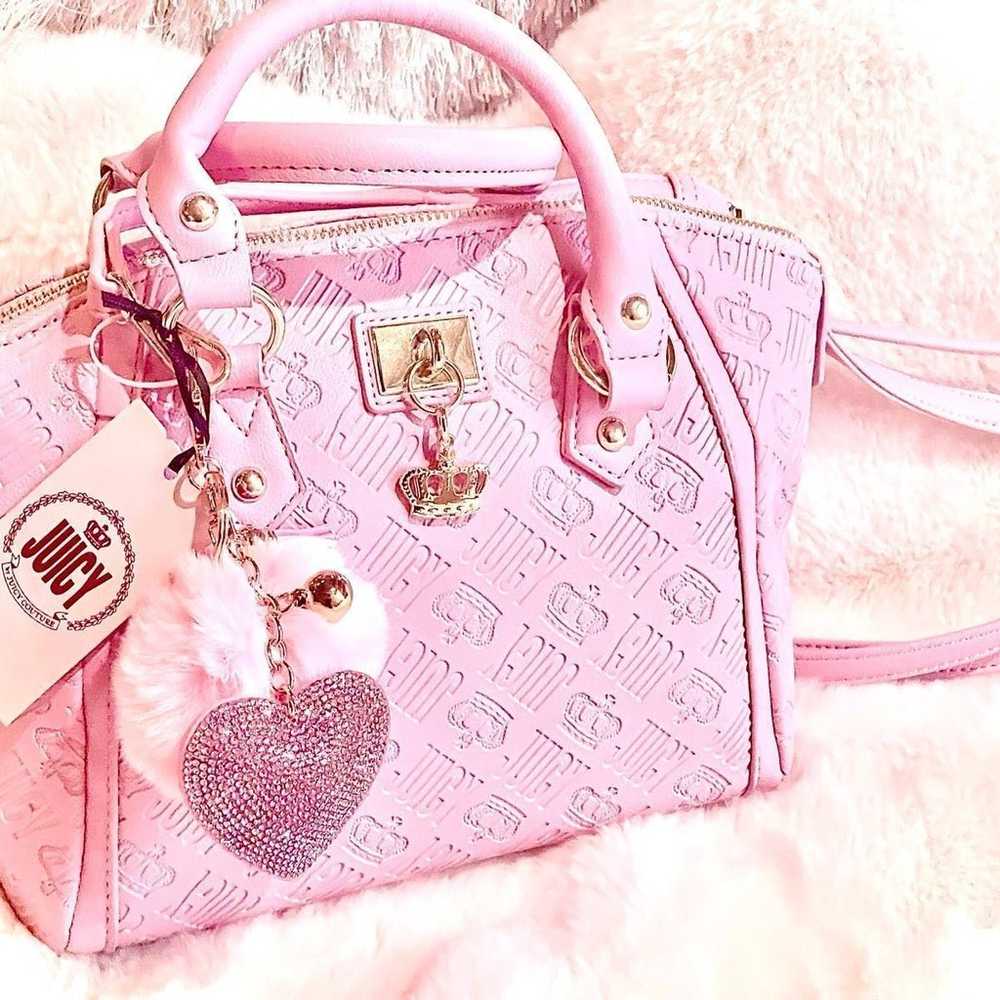 Juicy Couture Pink Handbag and Charm - image 2