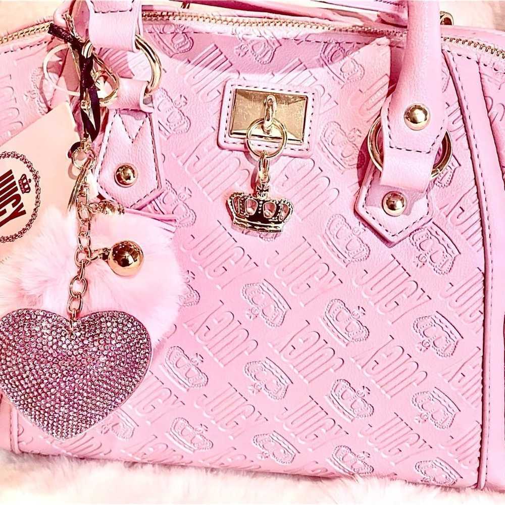 Juicy Couture Pink Handbag and Charm - image 4