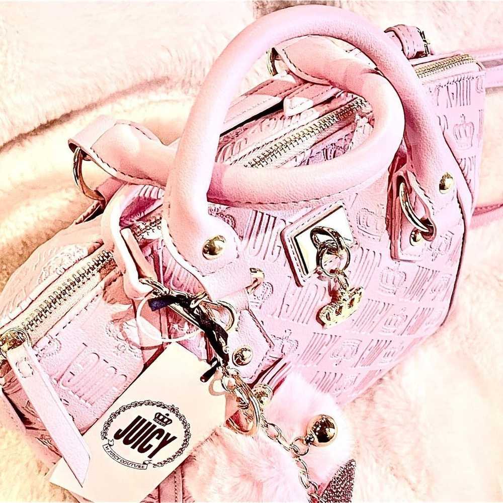 Juicy Couture Pink Handbag and Charm - image 5