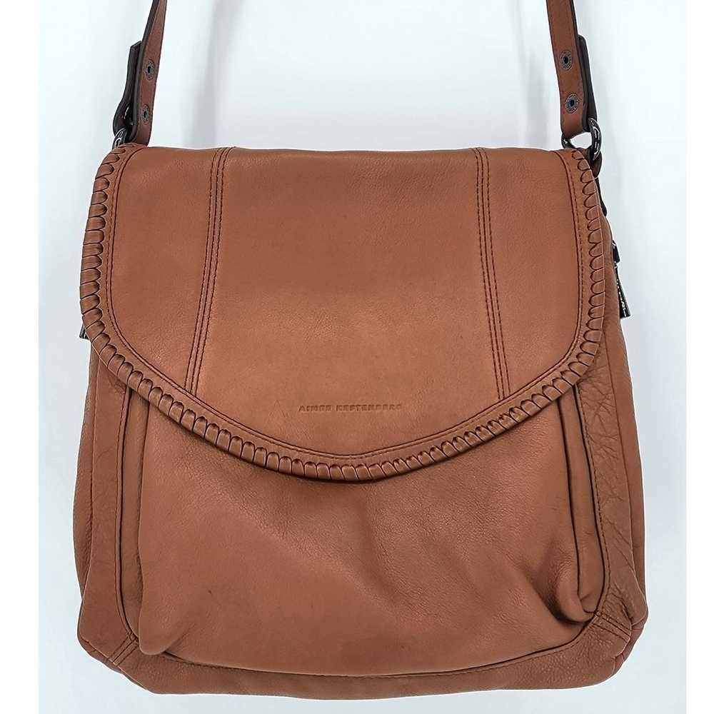 Aimee Kestenberg Large Tan Leather Shoulder Bag - image 3