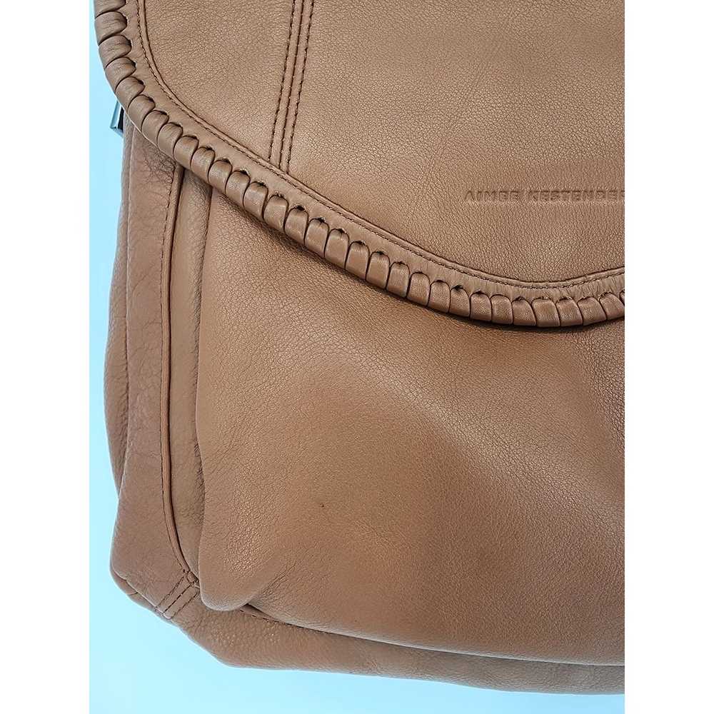 Aimee Kestenberg Large Tan Leather Shoulder Bag - image 4