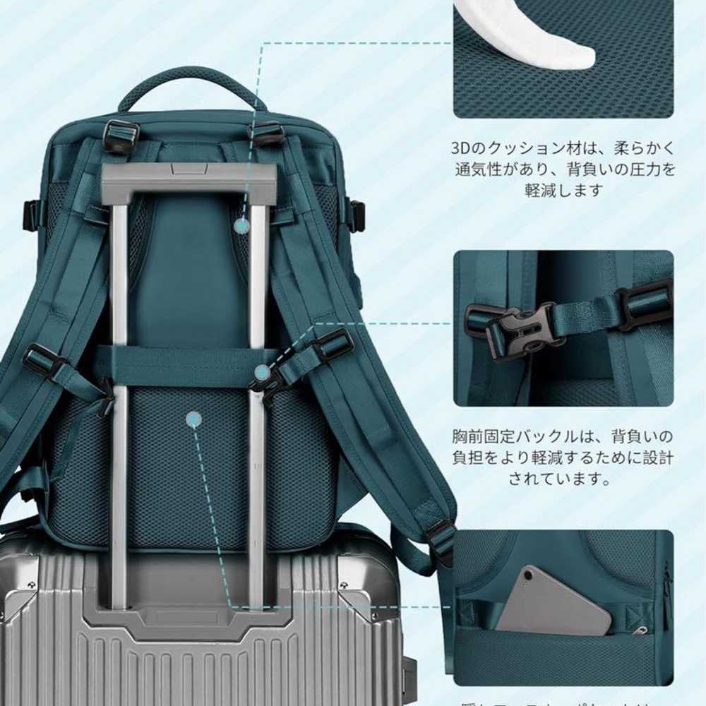 Business backpack with USB port, large capacity b… - image 11