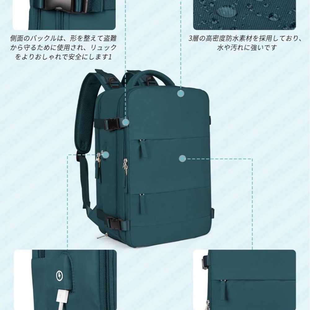 Business backpack with USB port, large capacity b… - image 12