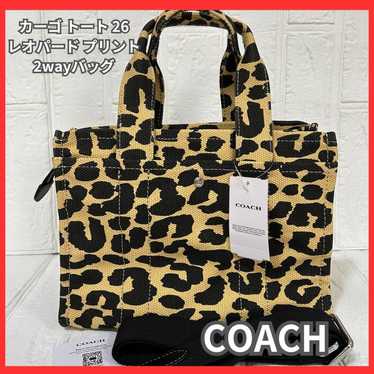 Coach Cargo Tote 26 - Leopard Print 2-Way Bag - image 1