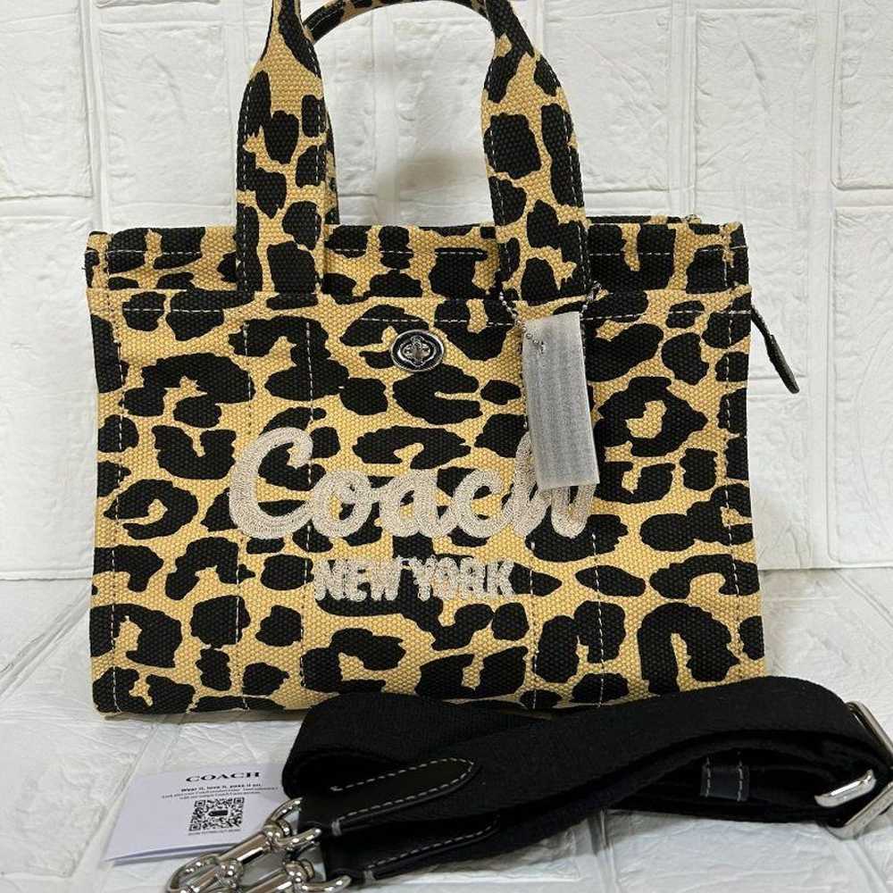 Coach Cargo Tote 26 - Leopard Print 2-Way Bag - image 2