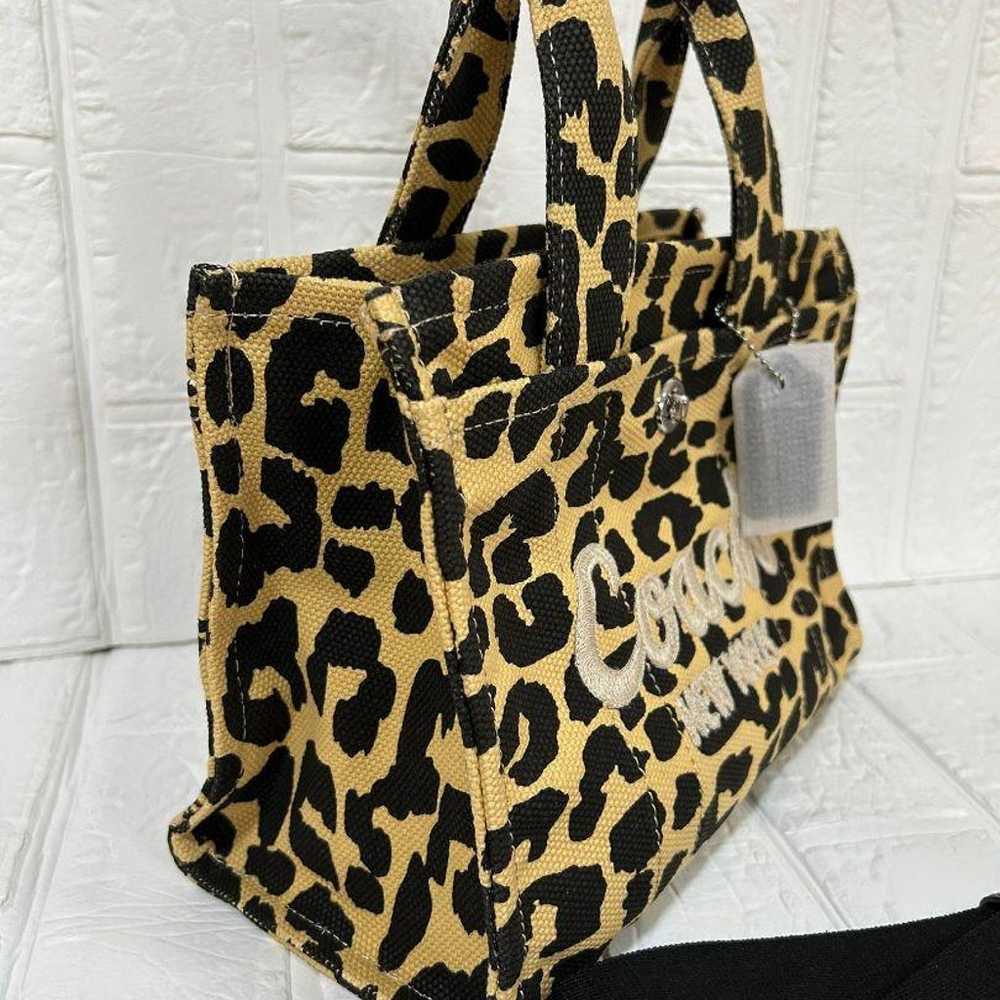 Coach Cargo Tote 26 - Leopard Print 2-Way Bag - image 3