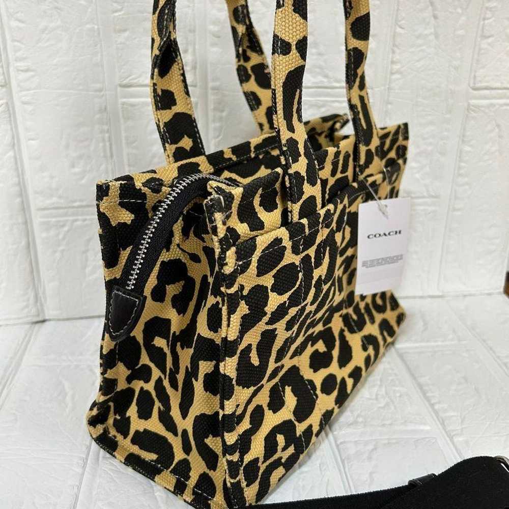 Coach Cargo Tote 26 - Leopard Print 2-Way Bag - image 4