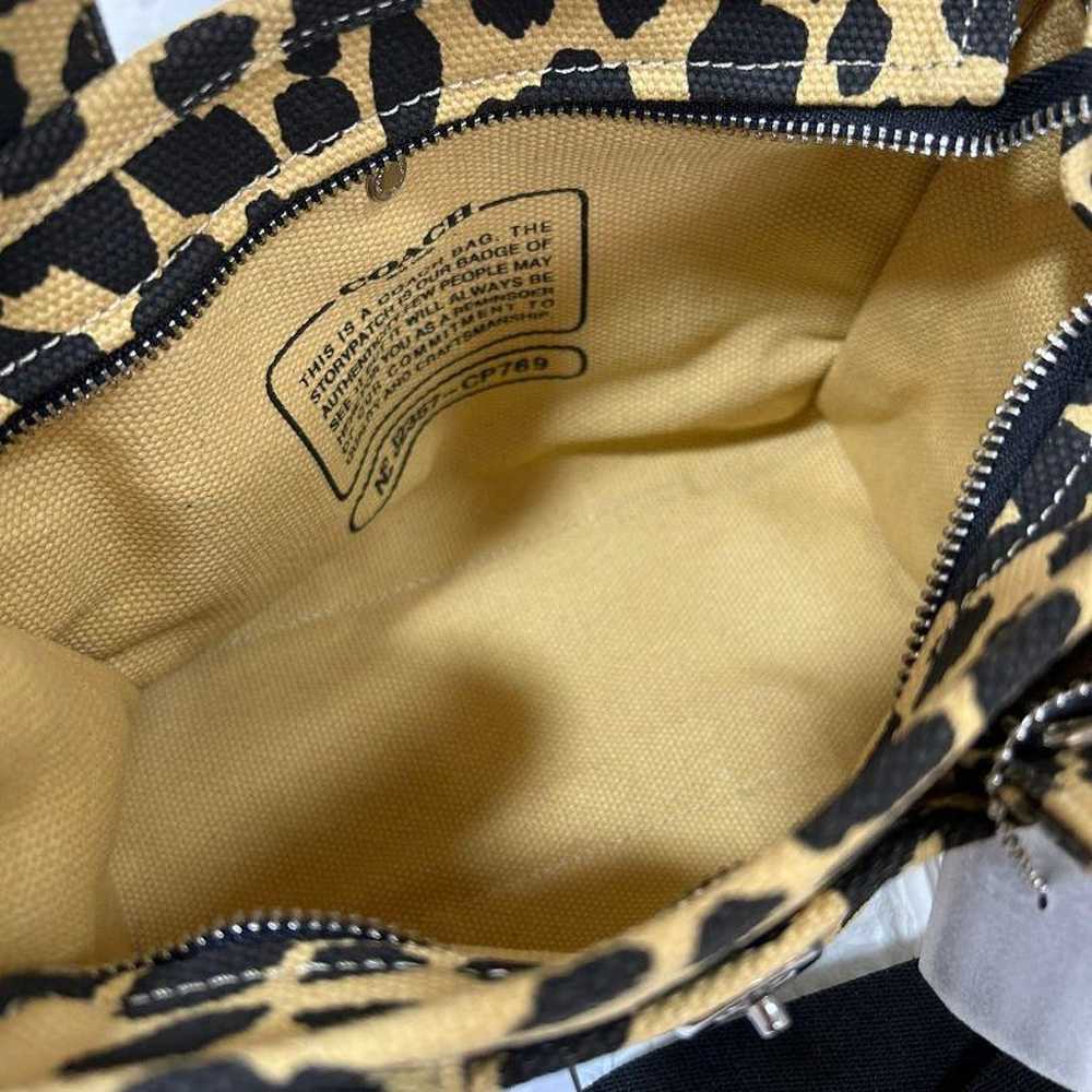 Coach Cargo Tote 26 - Leopard Print 2-Way Bag - image 7