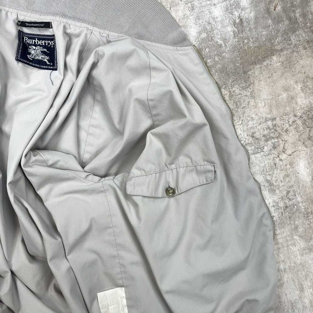 Burberry × Vintage BURBERRY LIGHT BOMBER JACKET G… - image 9