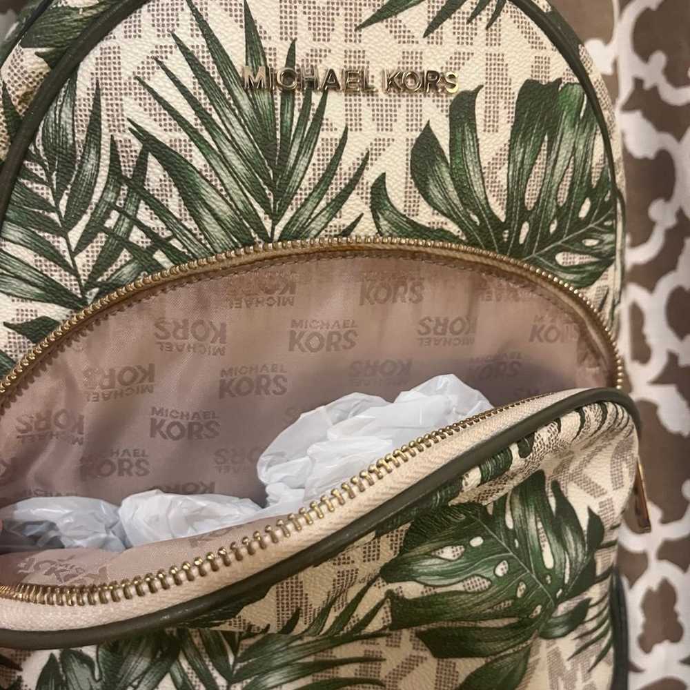 Michael Kors monstera backpack purse - image 3