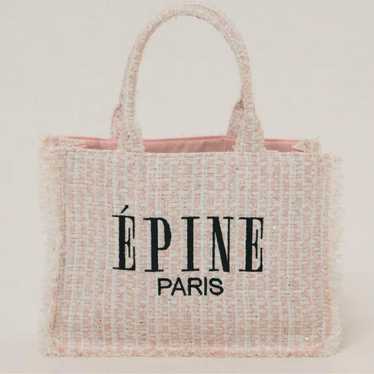 Epine Tweed Tote Bag Pink - image 1