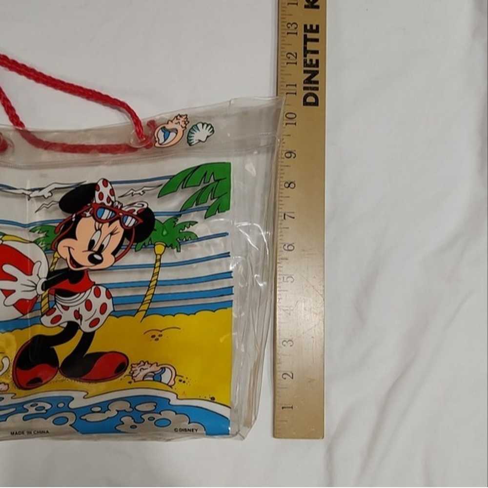 Vintage 90s Minnie Mouse Clear Beach Tote Bag - image 10