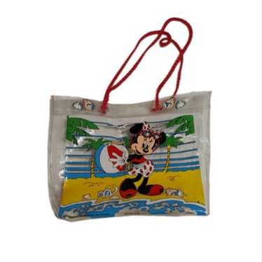 Vintage 90s Minnie Mouse Clear Beach Tote Bag - image 1