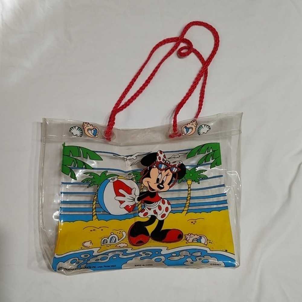 Vintage 90s Minnie Mouse Clear Beach Tote Bag - image 2