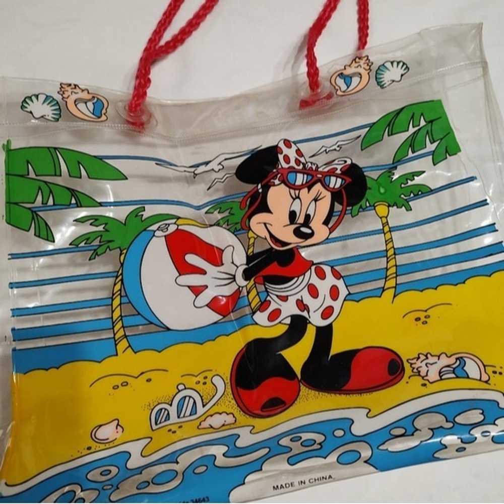 Vintage 90s Minnie Mouse Clear Beach Tote Bag - image 3