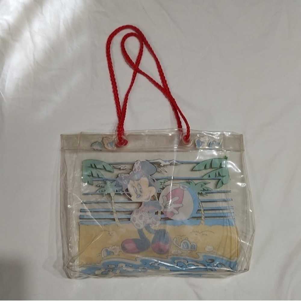 Vintage 90s Minnie Mouse Clear Beach Tote Bag - image 7