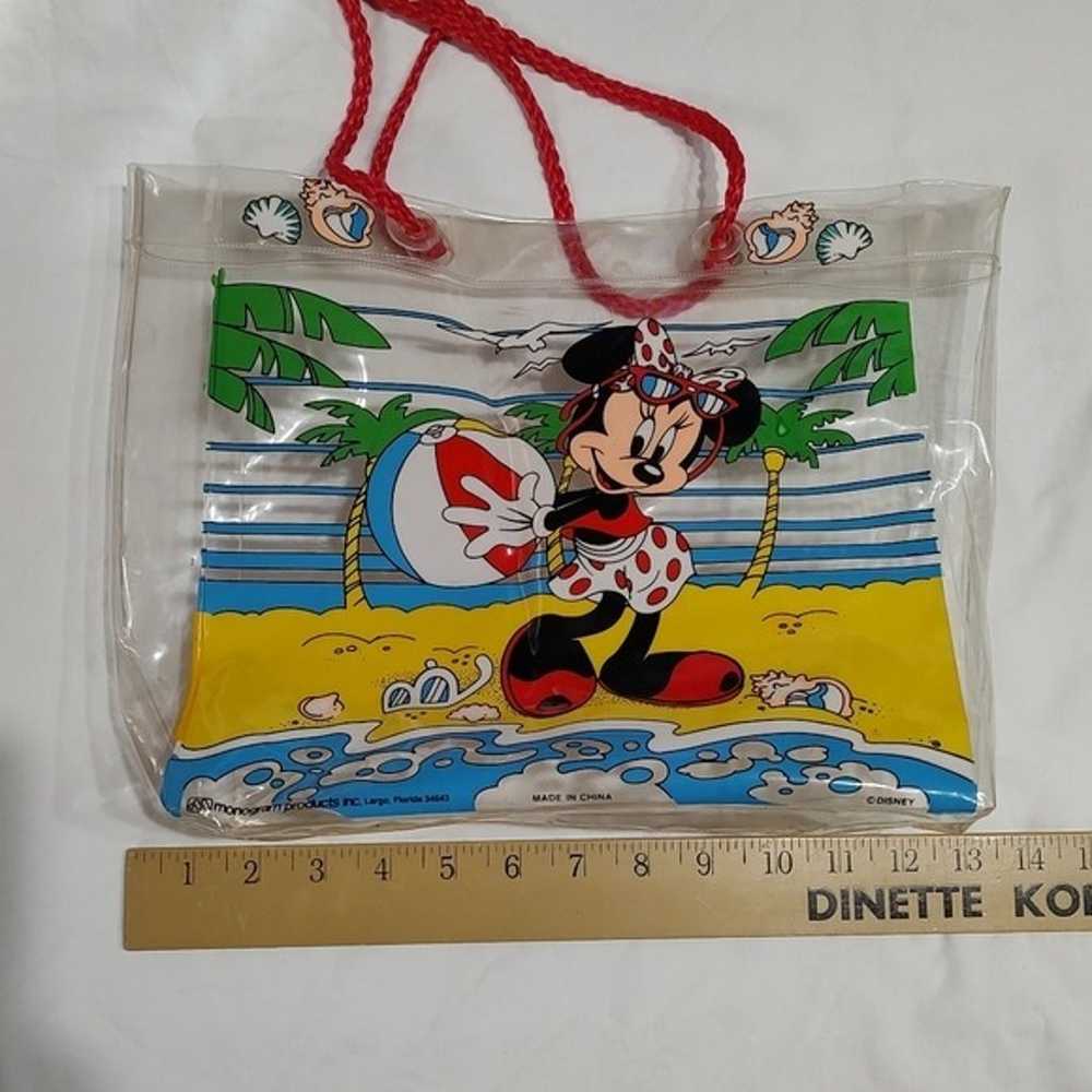 Vintage 90s Minnie Mouse Clear Beach Tote Bag - image 9