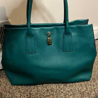 Furla Leather Teal Handbag Tote