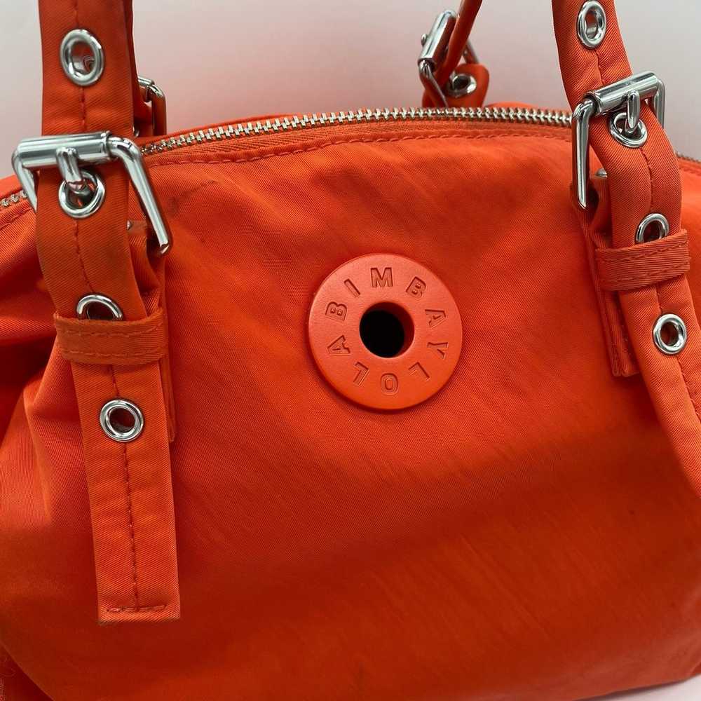 Bimba Y Lola Coral Orange Nylon Handbag Purse Sho… - image 2