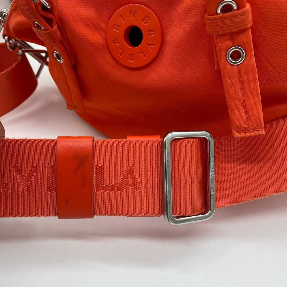 Bimba Y Lola Coral Orange Nylon Handbag Purse Sho… - image 4