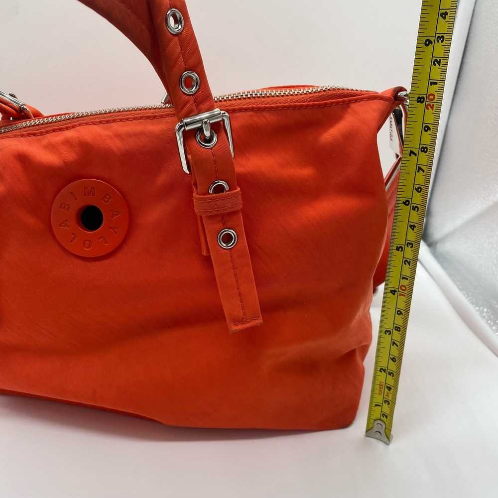 Bimba Y Lola Coral Orange Nylon Handbag Purse Sho… - image 8