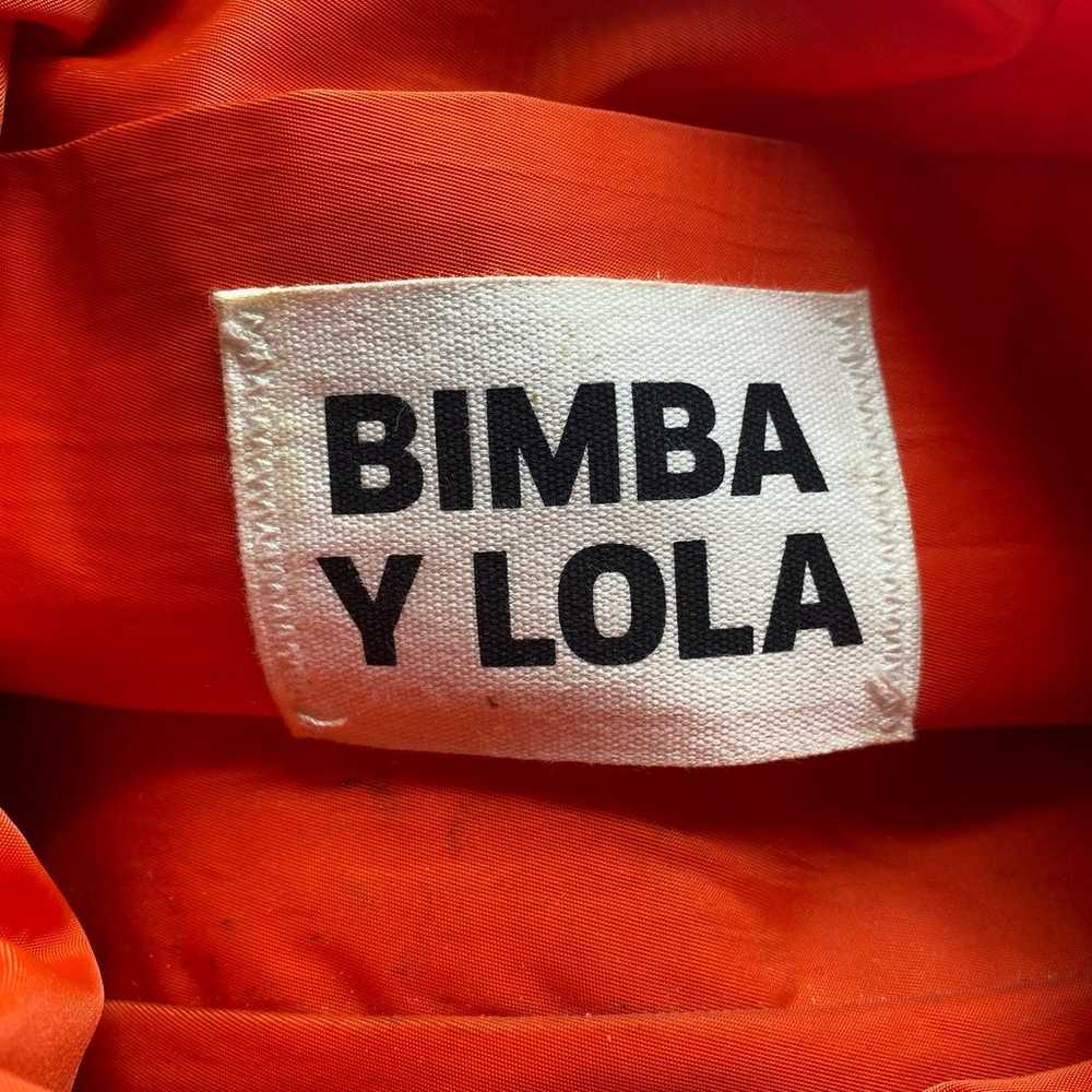 Bimba Y Lola Coral Orange Nylon Handbag Purse Sho… - image 9