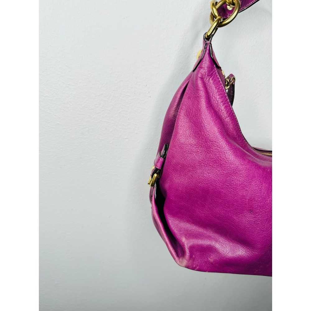 COACH Purple Eggplant Hobo Madison Leather Hailey… - image 4