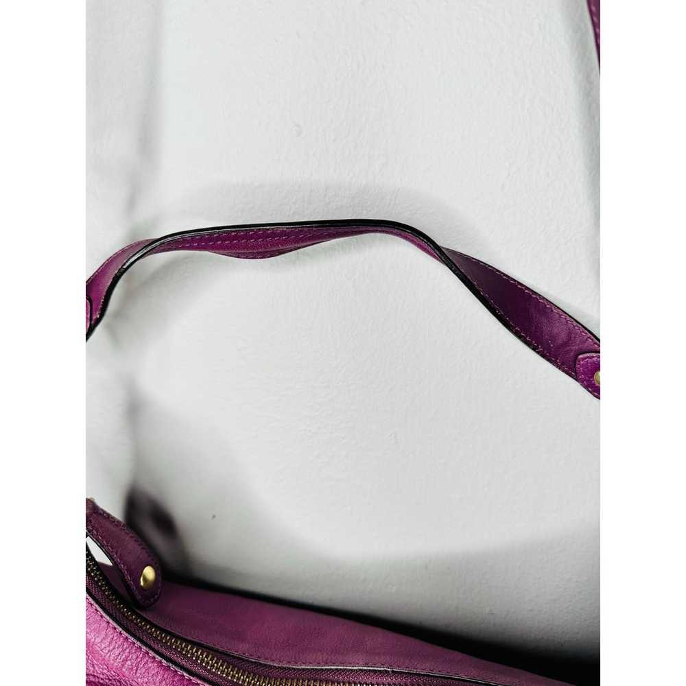 COACH Purple Eggplant Hobo Madison Leather Hailey… - image 5