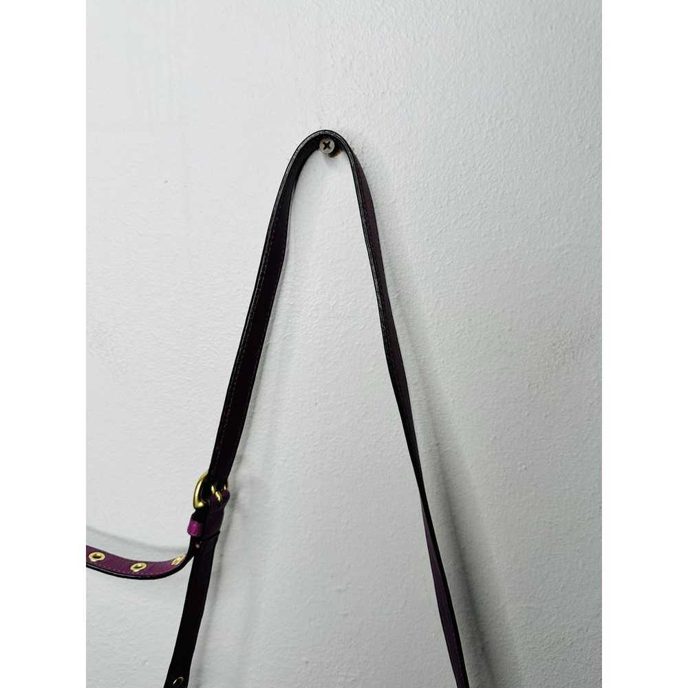 COACH Purple Eggplant Hobo Madison Leather Hailey… - image 6