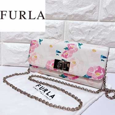 【Excellent Condition】Furla Floral Pattern Wallet … - image 1