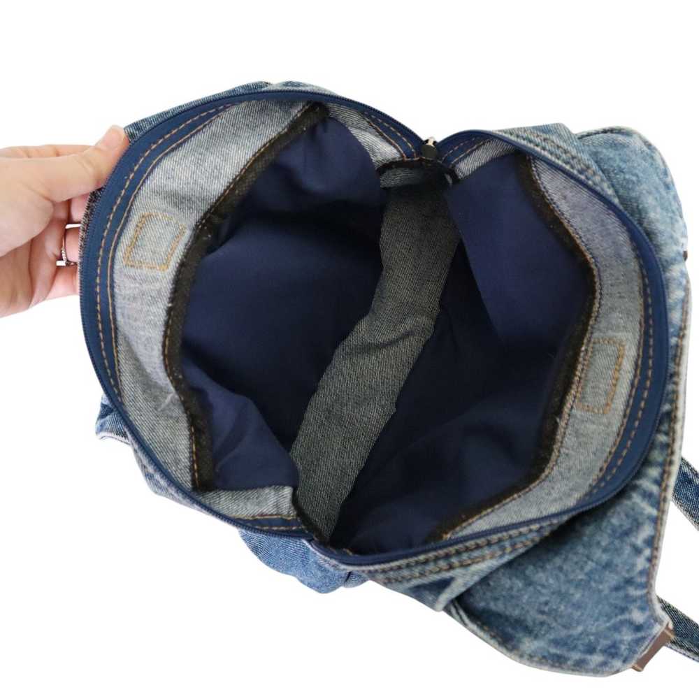 Vintage 1990s Denim Multi Compartment Two Strap J… - image 12