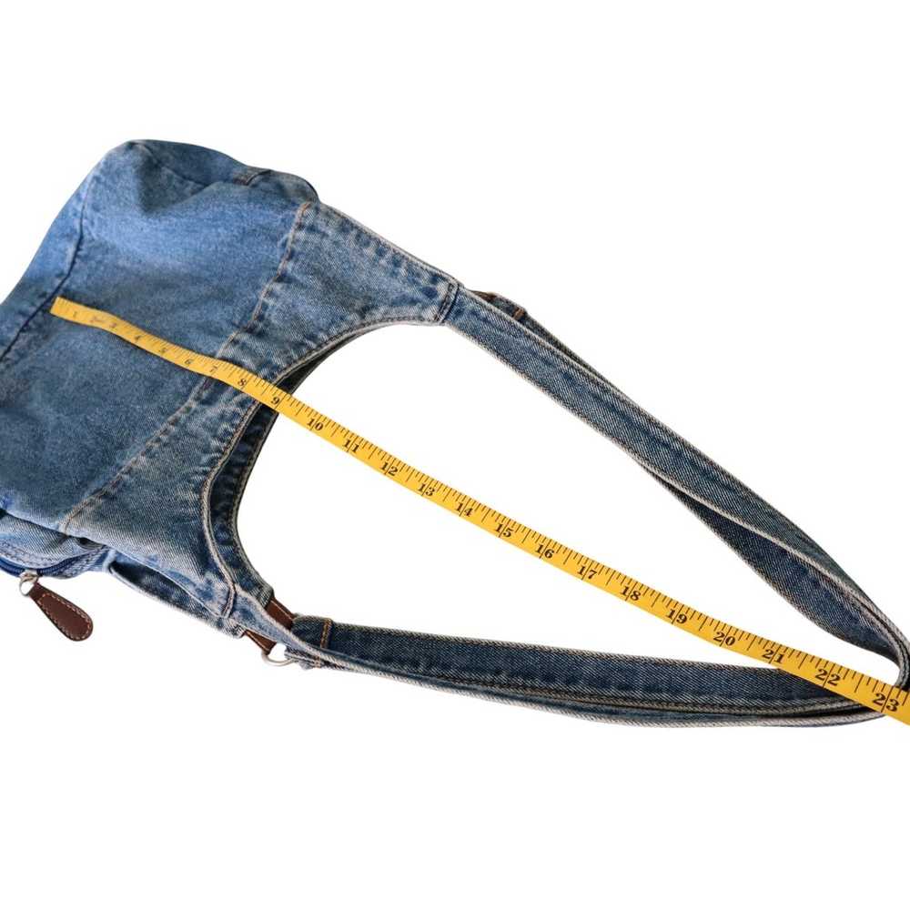 Vintage 1990s Denim Multi Compartment Two Strap J… - image 7