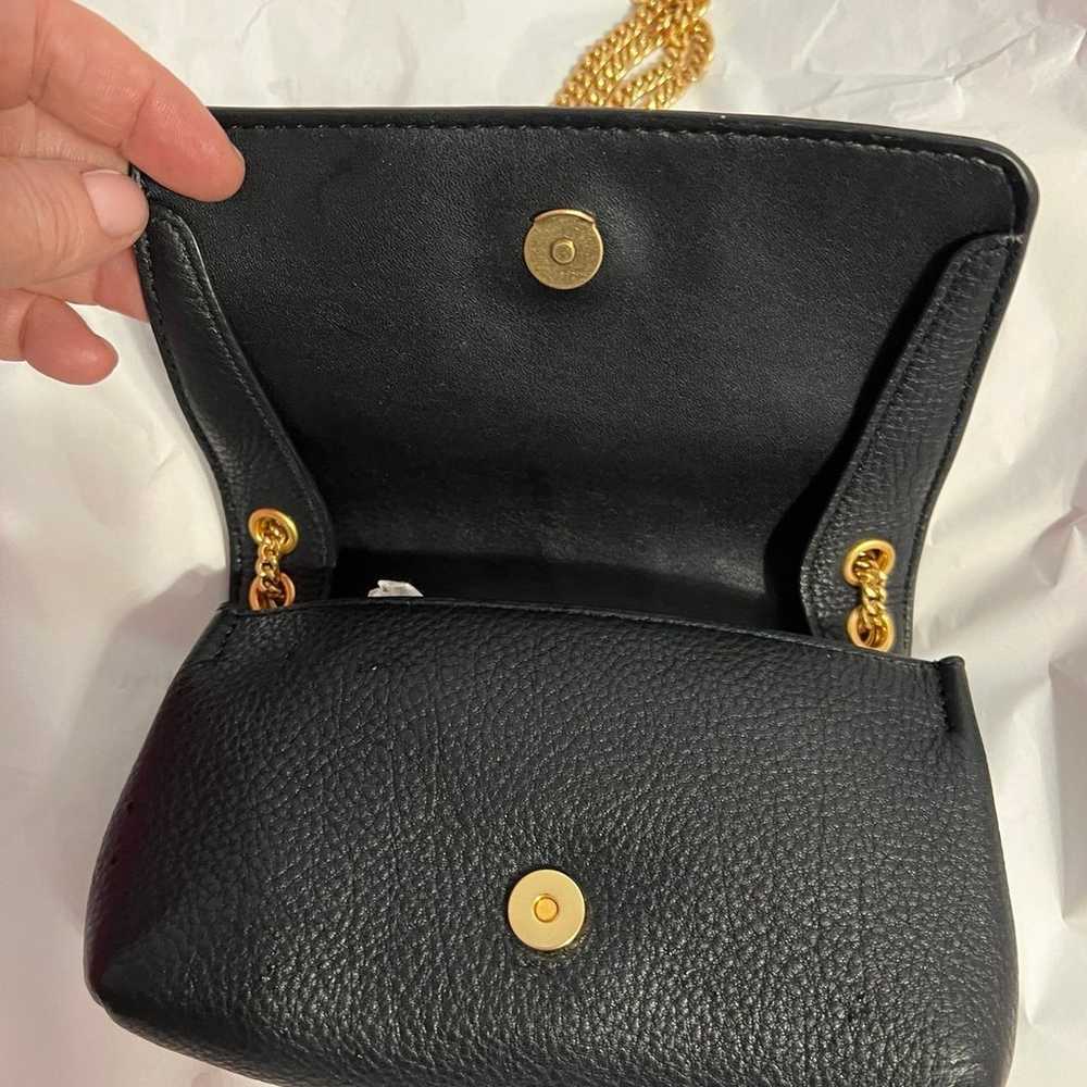 Tory Burch Chelsea black leather evening bag NWOT - image 6