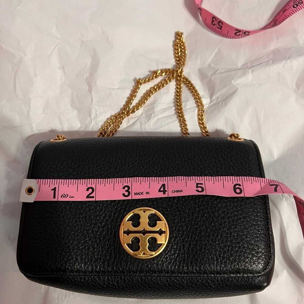 Tory Burch Chelsea black leather evening bag NWOT - image 8